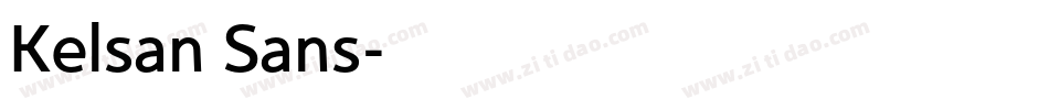 Kelsan Sans字体转换